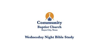 Bible Study for January 7, 2024