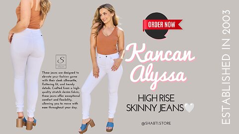 Kancan Alyssa High Rise Skinny Jeans🤍