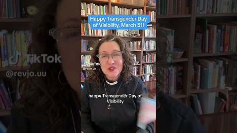 Pastor wishes you a happy Transgender Day of Visibility