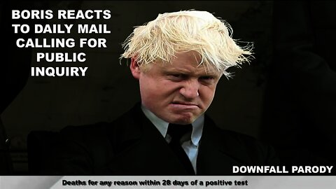 Boris Johnson Learns The Daily Mail Has Called For A Public Inquiry ( DownFall Parody )