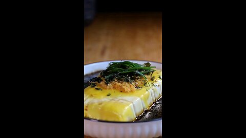 Creamy Cheese Sauce & Crispy "Fat Tofu" - Unexpectedly Delicious! #tofu #foodlover #shorts