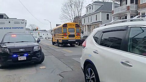 Boston police respond to a barricaded suspect on Stoughton Street in Dorchester