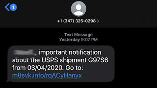 Experts warn of 'pending package' text message scam