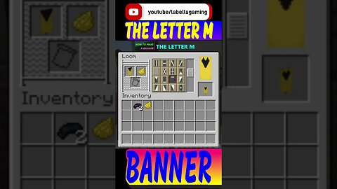 How To Make The Letter M Banner | Minecraft