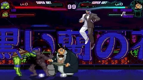 Mugen: Leonardo/Raphael vs Penguin/Two Face