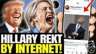 Hillary Tries To TROLL Trump With Eclipse Meme, Gets NUKED By Internet | LOCKS Account in PANIC 🤣