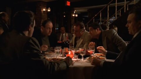 Tony And Paulie Joke At Dinner - The Sopranos HD