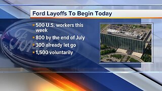 Ford layoffs begin today