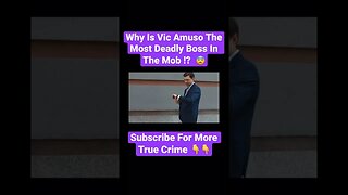 Why Is Vic Amuso The Most Deadly Boss In The Mob !? 😨 #mafia #crime #wiseguy #truecrime