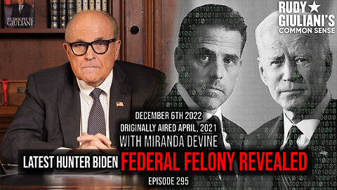 Latest Hunter Biden Federal Felony Revealed in LAPTOP FROM HELL | Guest: Miranda Devine | Ep 295