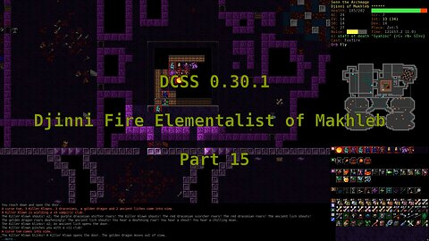 Dungeon Crawl Stone Soup 0.30.1 - Djinni Fire Elementalist of Makhleb - Part 15
