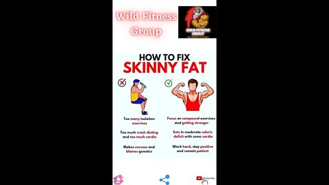 🔥How to fix skinny fat🔥#fitness🔥#wildfitnessgroup🔥#shorts🔥