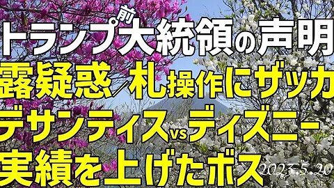 トランプ前大統領の声明🐯5月20日～ロン、ディズニーとの戦に敗れる！[雑談/日本語朗読]050520