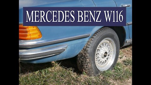 Mercedes Benz W116 - Cómo cambiar la rueda de repuesta tutorial