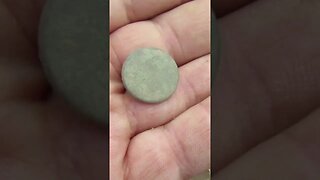 Flat Button!! #treasure #relic #coins #buttons #silverage #metaldetecting #history #coin #silver