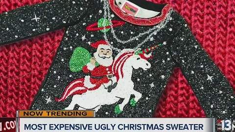 One ugly Christmas sweater costs $30,000