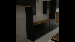 Cabinet install : Kitchen before and after