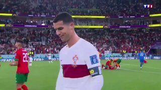 Cristiano Ronaldo Crying With Deep Emotional Music Portugal vs morocco #cr7 #portugal #fifa