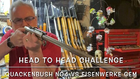 Testing my new JG airguns .22 round balls in the Quackenbush no4 vs Eisenwerke gem no13 HTH CH