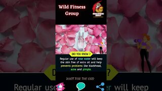 🔥How rose water helps to prevent pimple🔥#shorts🔥#wildfitnessgroup🔥28 November 2022🔥