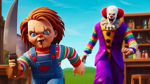 Who Will Survive? Fortnite Battle Royale with Pennywise and Chucky | Fortnitemares 2023