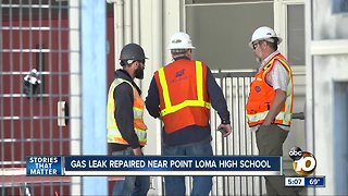 Gas leak repaired near Point Loma High School