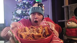 merry christmas pasta mukbang asmr 🎄🎄🎄