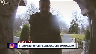 Porch pirate wanted in Franklin for stealing packages