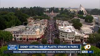 Disney getting rid of plastic straws in parks