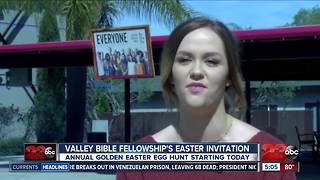 Local church hides 200 golden Easter eggs around Bakersfield