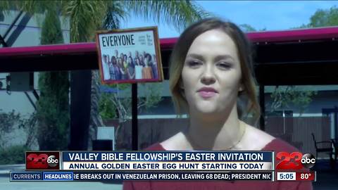 Local church hides 200 golden Easter eggs around Bakersfield