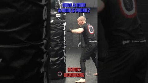 Heroes Training Center | Kickboxing "How To Double Up" Hook & Hook & Hook & Round 2 BH | #Shorts