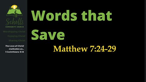 Words that Save