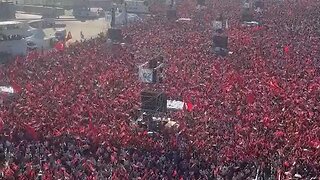 Die türkische Bevölkerung: Volle Strassen zur Unterstützung Palästinas demonstrieren.🙈
