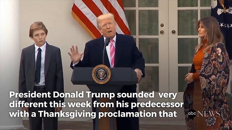 The One Key Difference Between Trump's and Obama's Thanksgiving Proclamation Speaks Volumes