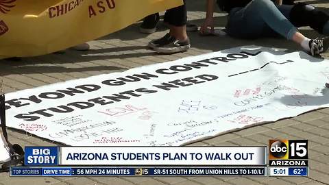 Arizona students plan to walk out