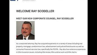 Attorney, Raymond Scodeller - Part 1 - The Counterfeit MERS mortgage records of Raymond Scodeller.