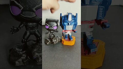 Funko Pops *Lights & Sounds* Optimus Prime (#120) & Black Panther (#1217) - A Rodimusbill Short