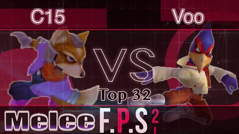 C15 (Fox) vs. Voo (Falco) - Melee Top 32 - FPS2