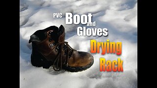 DIY Easy PVC Boot and Glove Drying Rack