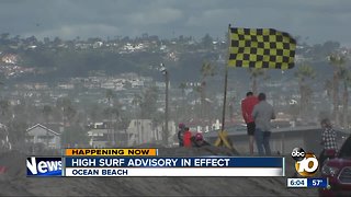 High Surf Advisory keeps surfers away