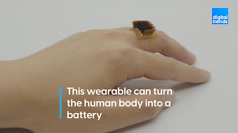 This wearable can turn the human body into a battery