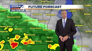 Showers ending, mostly cloudy Wednesday night