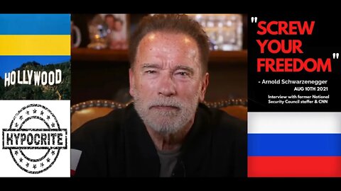 Mr. SCREW YOUR FREEDOM Arnold Schwarzenegger Lectures RUSSIA Using His NAZI DAD & JAN 6.