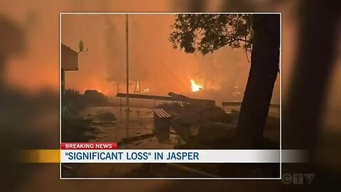 The beautiful tourist town of Jasper in Canada burnt by globalist created wildfire