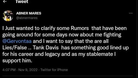 Amazing 👏 😎🔥🥊 Abner Mares Debunks Tank Fight Rumors! Who Will Gervonta Davis Fight Next!?🤔 #boxing