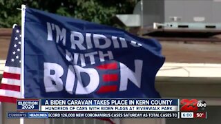 A Biden caravan takes place in Kern County