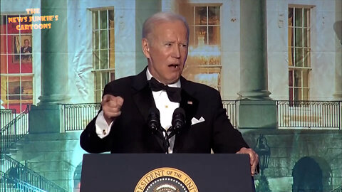 Biden attacks Dem opposition at the WH Correspondents' Dinner & he's not even funny.