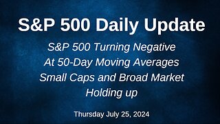 S&P 500 Daily Market Update for Thursday July 25, 2024