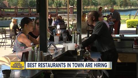 Tampa Bay's best restaurants need good workers due to historically low unemployment numbers